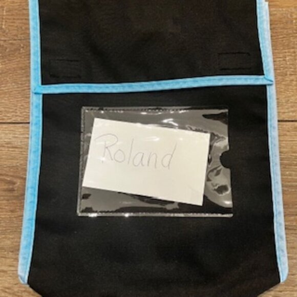 Book Bags Right Stuff 13 Bags Black With Blue trim Name‎ Pocket Handle - Picture 2 of 8